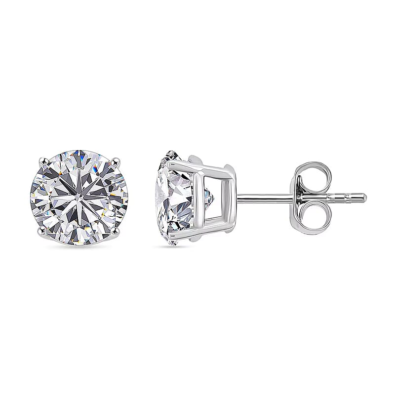  Luxuriant Lab Grown Diamond VS 2.00 ctw Stud Earrings in 14K White Gold