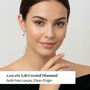 Doorbuster Luxuriant Lab Grown Diamond VS 2.00 ctw Stud Earrings in 14K White Gold