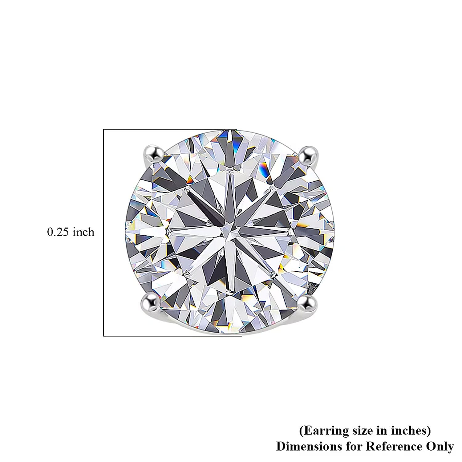 Luxuriant Lab Grown Diamond VS 2.00 ctw Stud Earrings in 14K White Gold