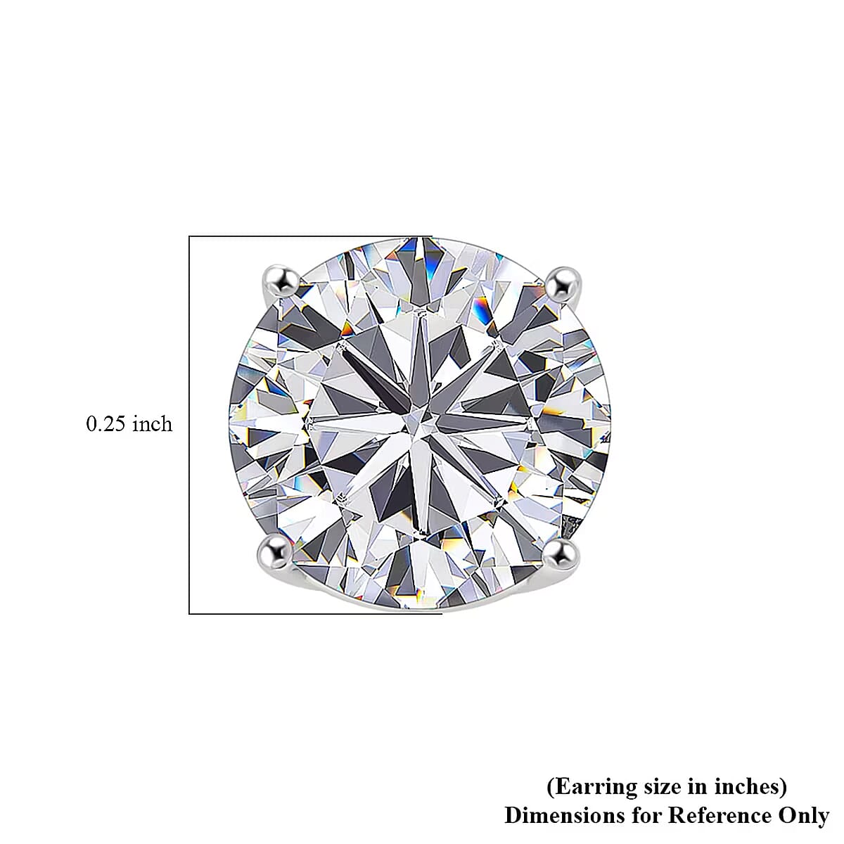 Doorbuster Luxuriant Lab Grown Diamond VS 2.00 ctw Stud Earrings in 14K White Gold image number 7