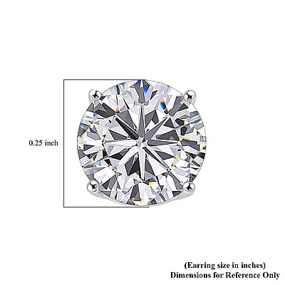  Luxuriant Lab Grown Diamond VS 2.00 ctw Stud Earrings in 14K White Gold