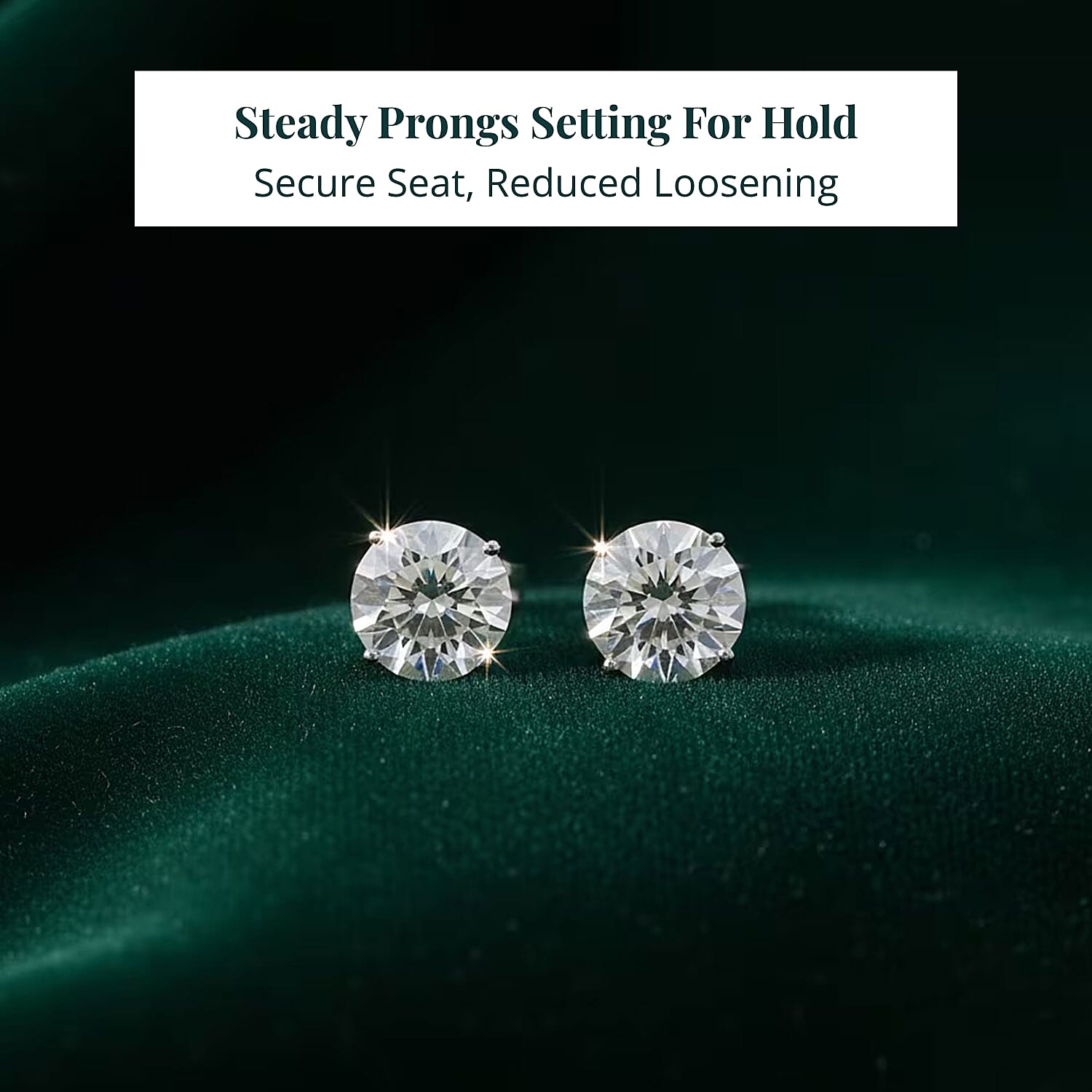 Luxuriant Lab Grown Diamond VS 4.00 ctw Stud Luxe Earrings in 14K White Gold