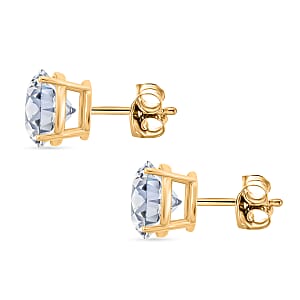 14K Yellow Gold Luxuriant Lab Grown Diamond (F VS2) Earrings 4.00 ctw