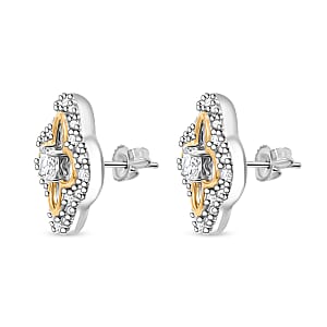 Doorbuster Luxuriant Lab Grown Diamond VS-SI 0.75 ctw Earrings in 14K Yellow Gold Over and Sterling Silver