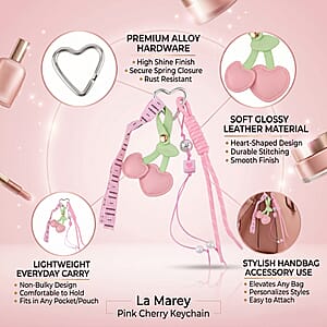 La Marey Pink Cherry Keychain