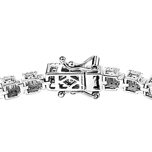 Luxuriant Lab Grown Diamond G-H SI 3.00 ctw Bracelet in Rhodium Over Sterling Silver (8.00 In)