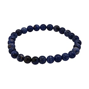 Sodalite 55.00 ctw Beaded Stretch Bracelet