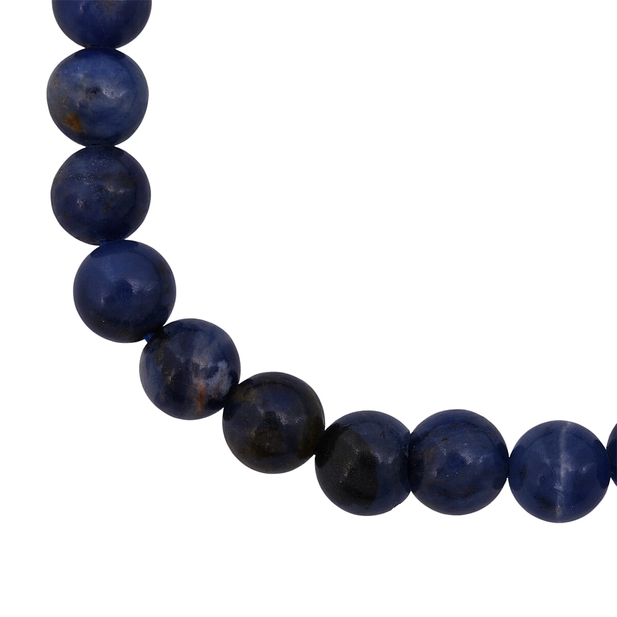 Sodalite Beaded Stretch Bracelet 55.00 ctw image number 3