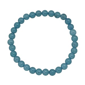 Amazonite Quartz 50.00 ctw Beaded Stretch Bracelet