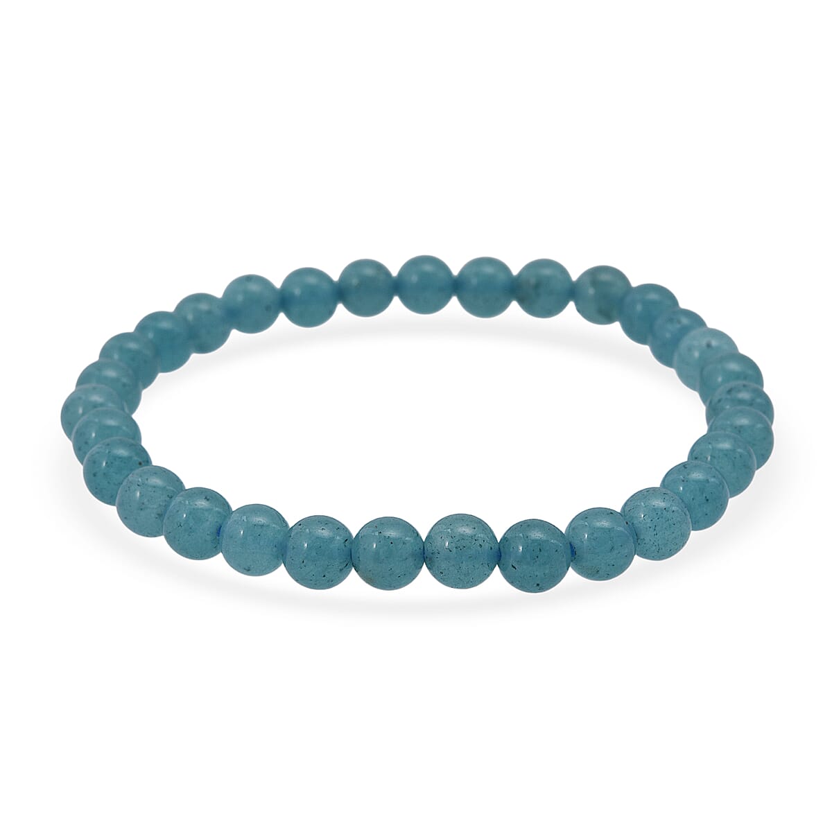 Amazonite Quartz Beaded Stretch Bracelet 50.00 ctw image number 3