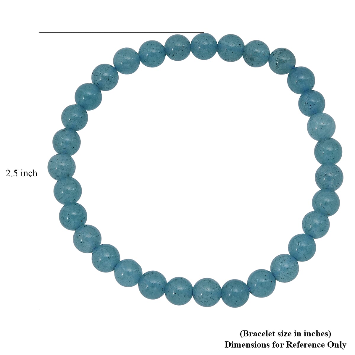 Amazonite Quartz Beaded Stretch Bracelet 50.00 ctw image number 5
