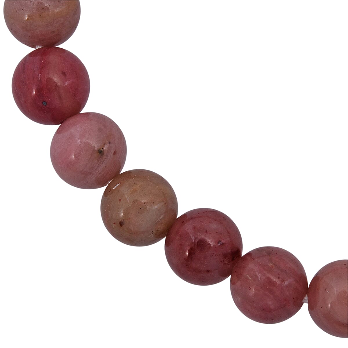 Rhodonite Beaded Stretch Bracelet 55.00 ctw image number 4