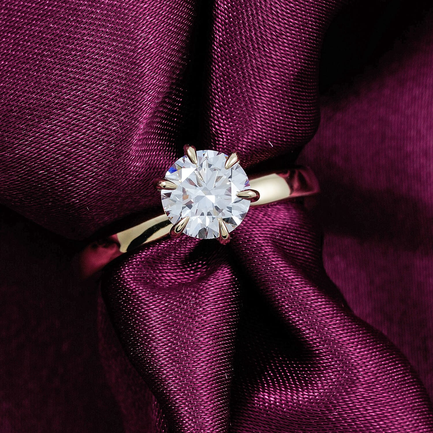 Luxuriant Lab Grown Diamond Ring in 14K Yellow Gold 1.15 ctw (Size 5.0)