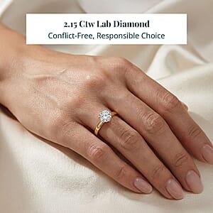 Luxuriant Lab Grown Diamond Ring in 14K Yellow Gold 2.15 ctw (Size 10.0)