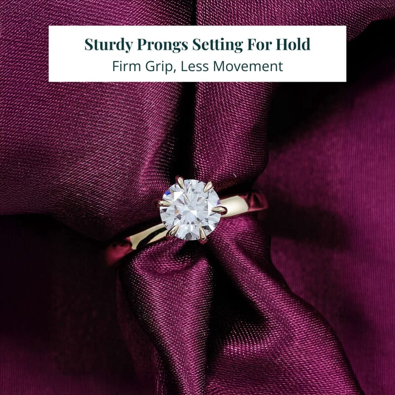 Luxuriant Lab Grown Diamond Ring in 14K Yellow Gold 2.15 ctw (Size 5.0)