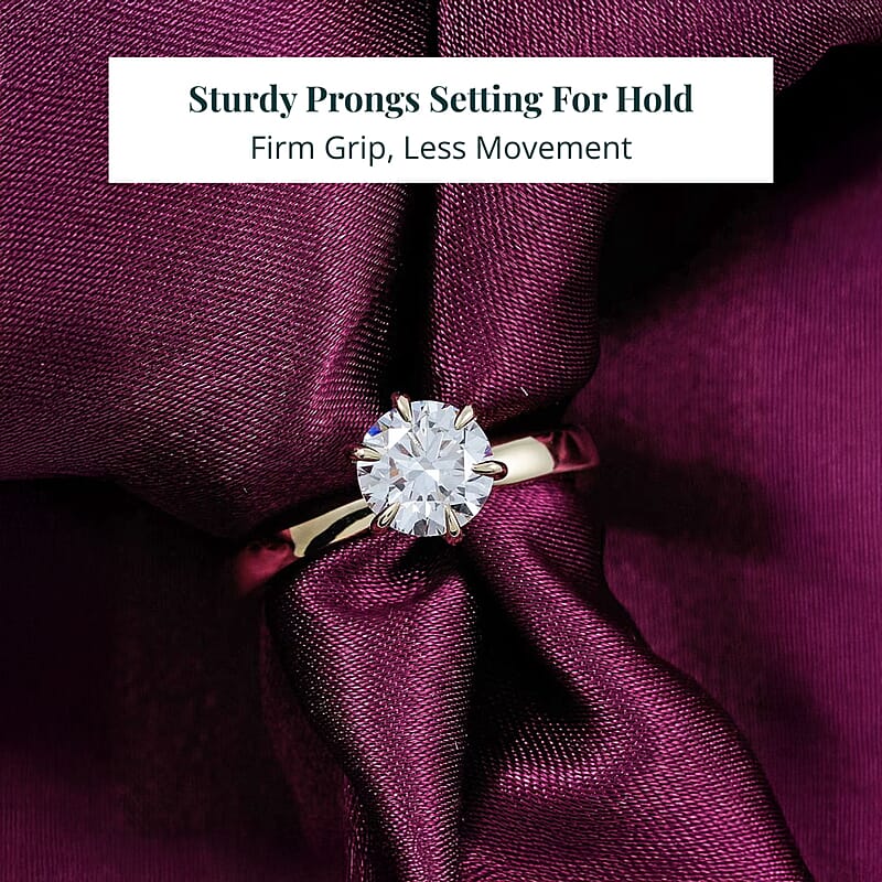 Luxuriant Lab Grown Diamond Ring in 14K Yellow Gold 2.15 ctw (Size 6.5)