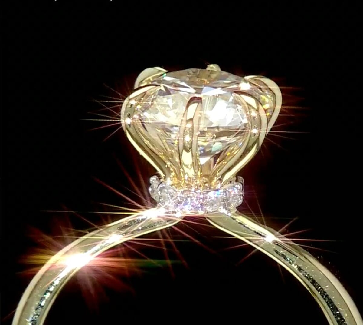 Doorbuster Luxuriant Lab Grown Diamond VS-SI 2.15 ctw Ring in 14K Yellow Gold (Size 7.0) image number 5