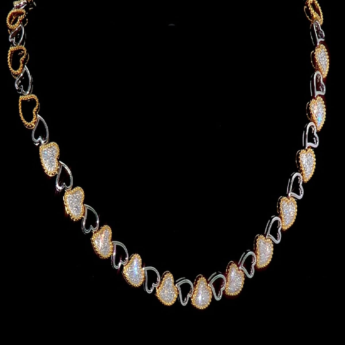 Doorbuster Luxuriant Lab Grown Diamond VS-SI 2.00 ctw Necklace in 14K YG Over and Sterling Silver 16.5 Inches image number 0