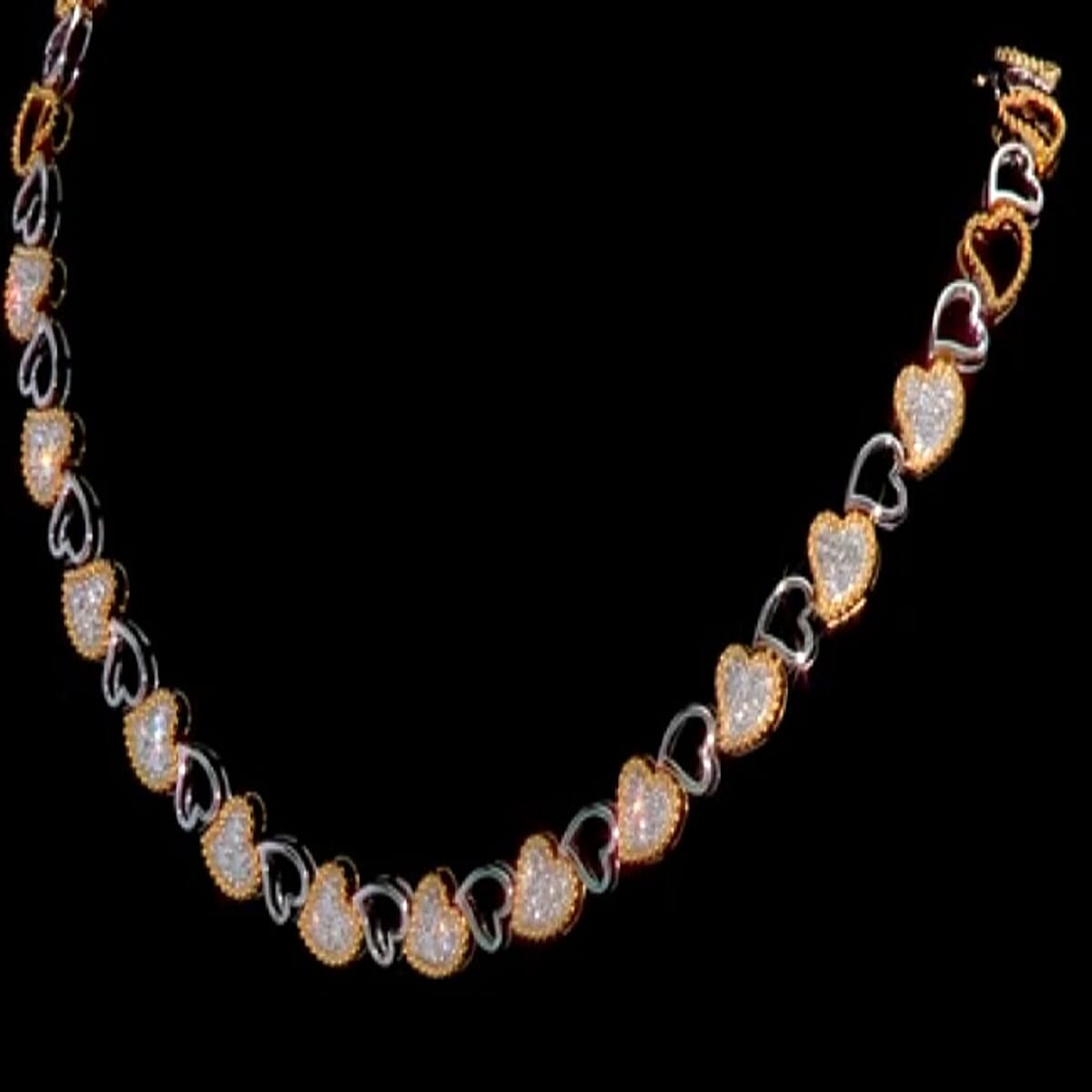 Doorbuster Luxuriant Lab Grown Diamond VS-SI 2.00 ctw Necklace in 14K YG Over and Sterling Silver 16.5 Inches image number 2