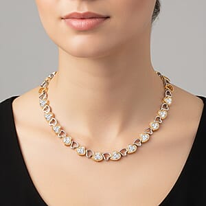 Doorbuster Luxuriant Lab Grown Diamond VS-SI 2.00 ctw Necklace in 14K YG Over and Sterling Silver 16.5 Inches
