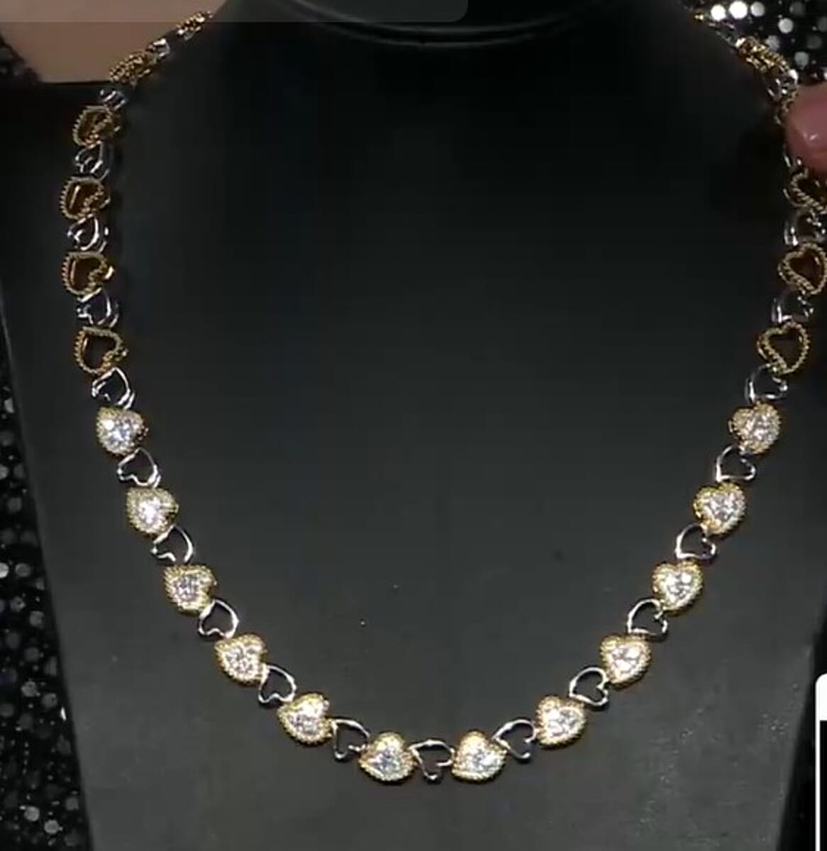 Doorbuster Luxuriant Lab Grown Diamond VS-SI 2.00 ctw Necklace in 14K YG Over and Sterling Silver 16.5 Inches image number 3