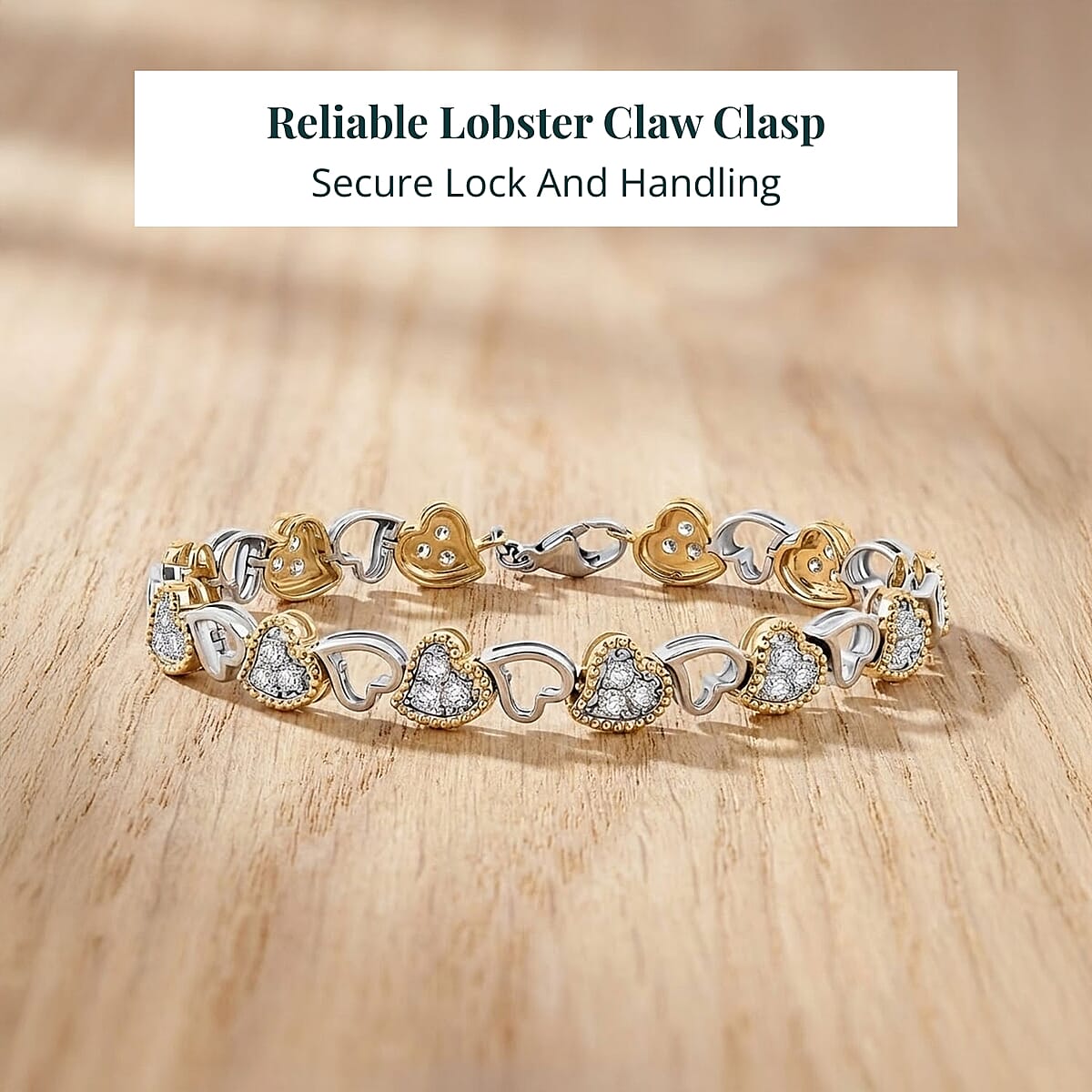 Doorbuster Luxuriant Lab Grown Diamond VS-SI 2.00 ctw Bracelet in 14K YG Over and Sterling Silver (7.25 In) image number 5