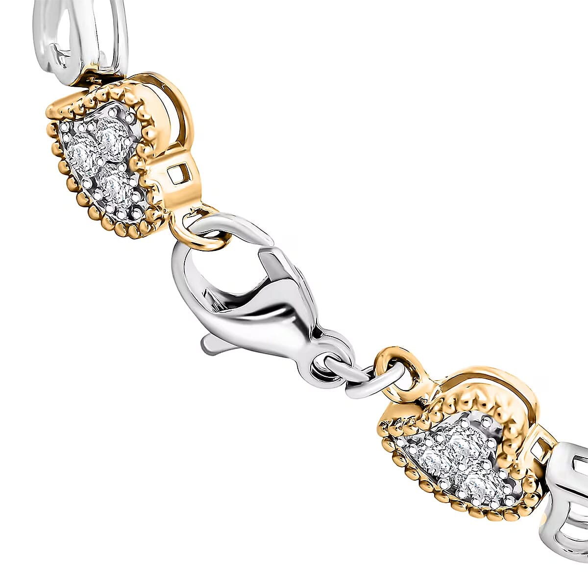 Doorbuster Luxuriant Lab Grown Diamond VS-SI 2.00 ctw Bracelet in 14K YG Over and Sterling Silver (7.25 In) image number 7