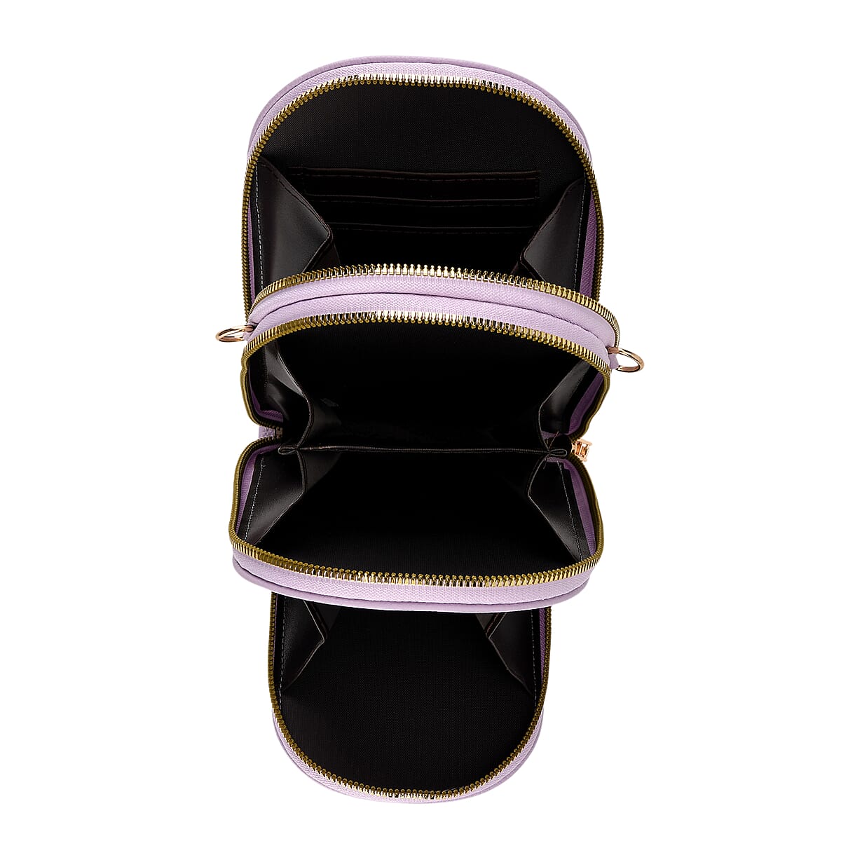 La Marey Purple Faux Leather Crossbody Bag image number 5