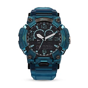 Genoa Japanese and Electronic Movement Multifunctional Blue Watch