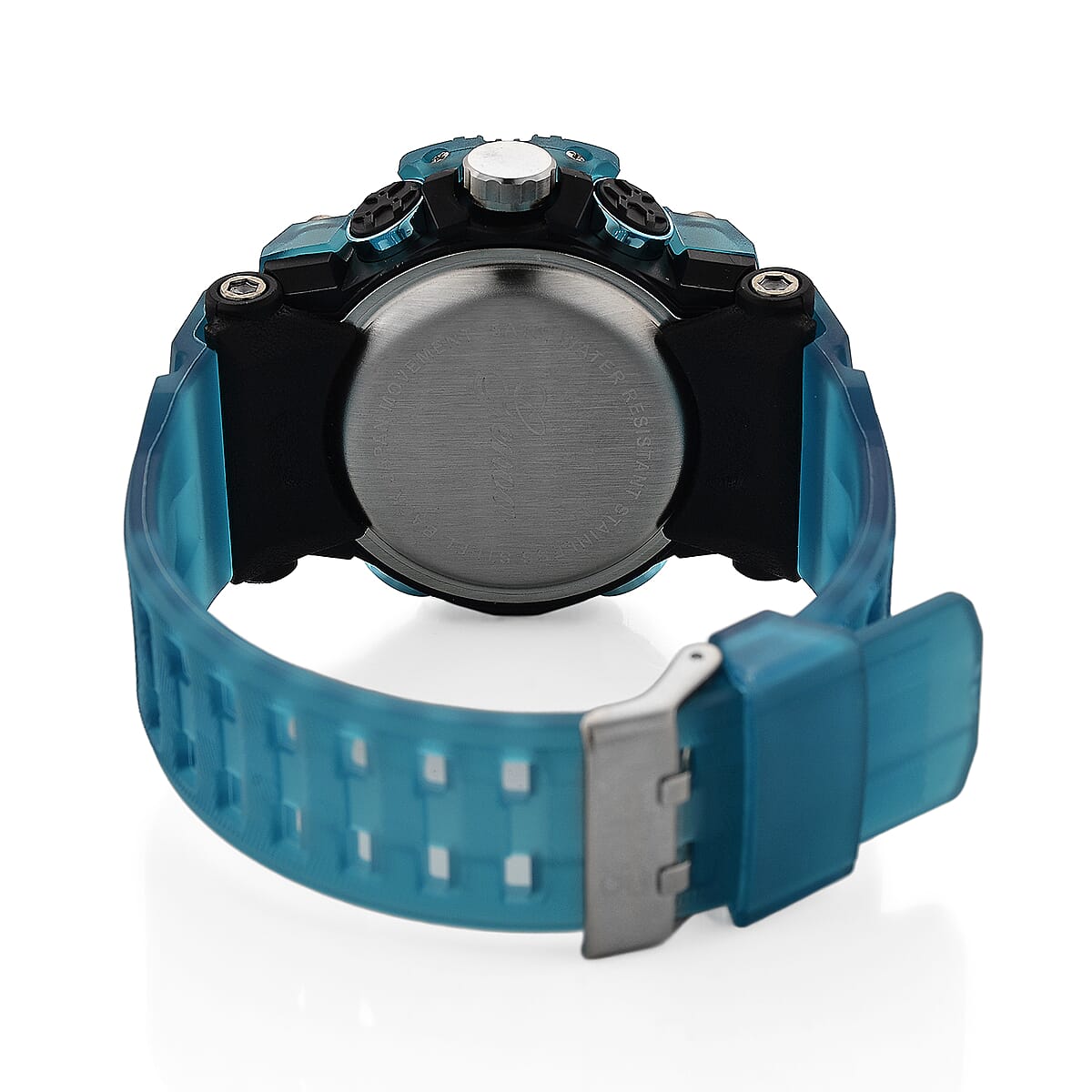 Genoa Japanese and Electronic Movement Multifunctional Blue Watch image number 6