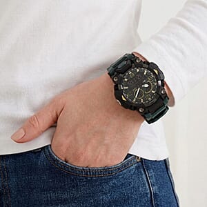 Genoa Japanese and Electronic Movement Multifunctional Green Watch