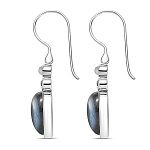 Sajen Silver Malagasy Labradorite, Multi Gemstone Earrings in Rhodium Over Sterling Silver 10.40 ctw