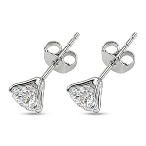 Closeout Deal SGL Certified Luxuriant Lab Grown Diamond G-H SI 3.00 ctw Solitaire Stud Earrings in 14K White Gold