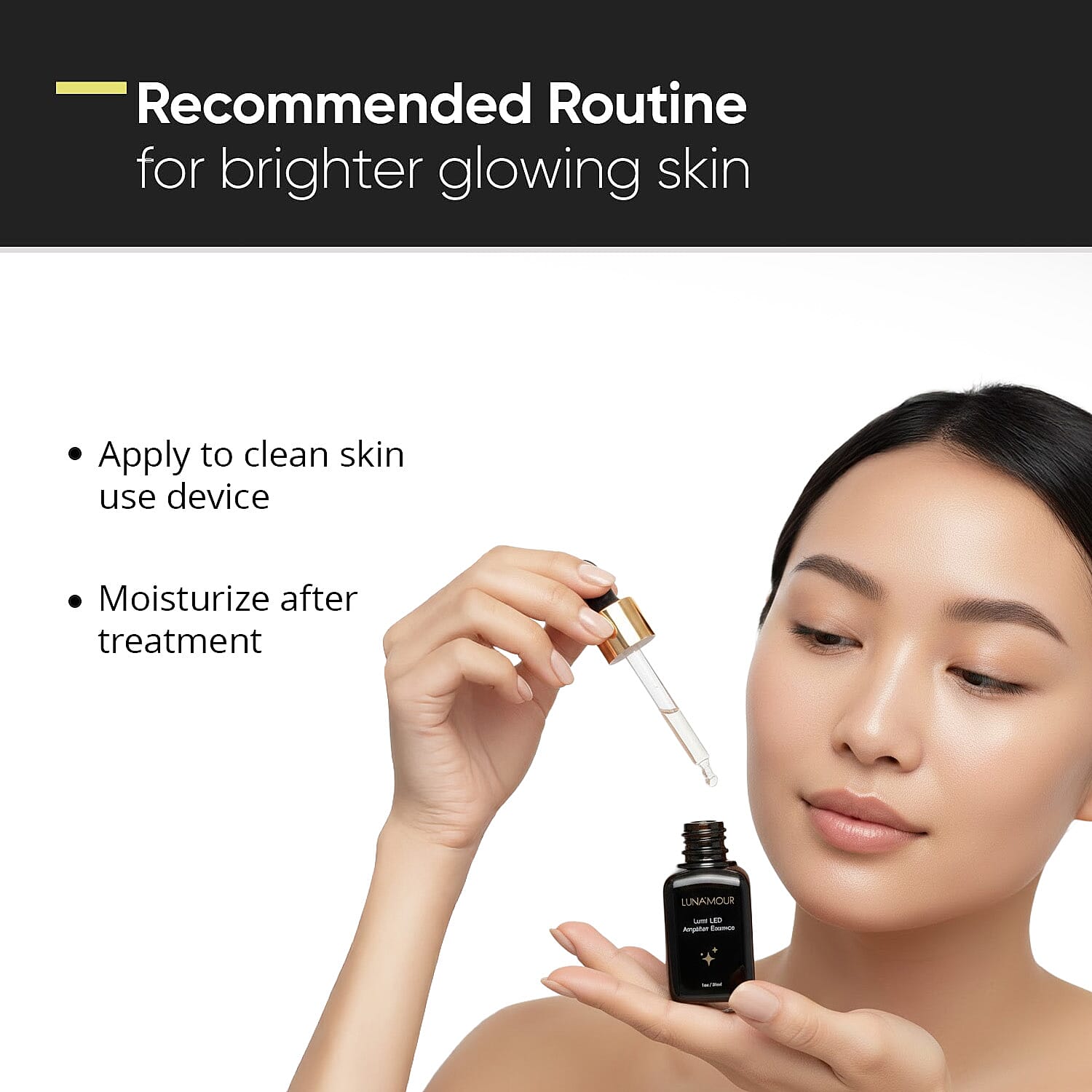 LUNA'MOUR Lumi LED Amplifier Essence for Light Therapy Treatment (1oz)
