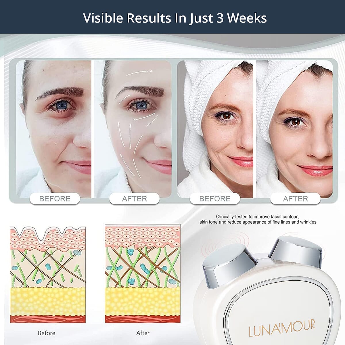 LUNA'MOUR  MicroMini Face Lift Beauty Tool image number 4