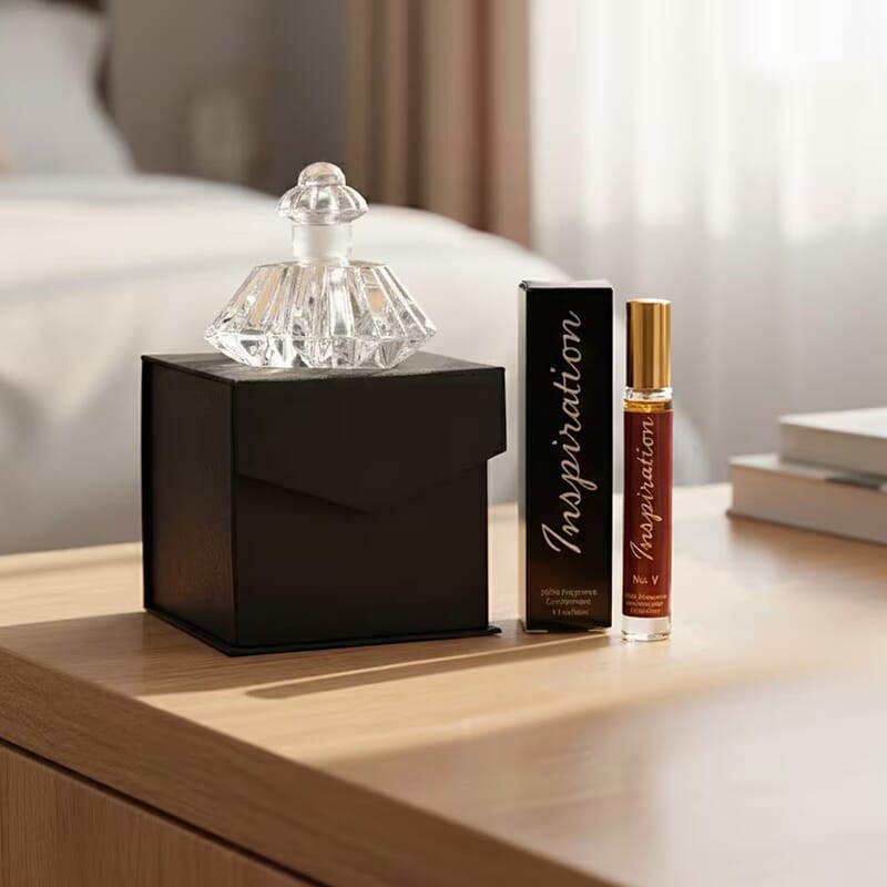 Limited Edition Clinical Results 24/7 Crystal Decanter & The Lab Direct Inspiration No. V (Inspired by Chanel No. 5) 2 pc set