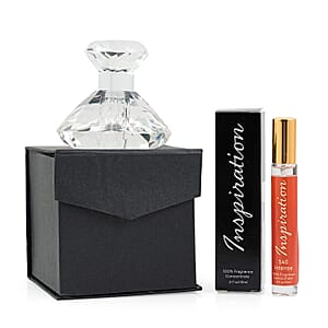 Limited Edition Clinical Results Crystal Decanter & The Lab Direct Inspiration 540 Intense (Inspired by Baccarat Rouge 540) 2 pc set (Ships in 5-7 Days)