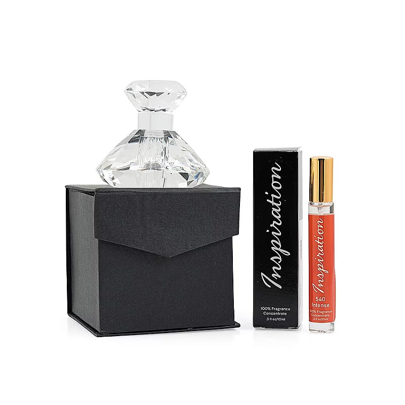 Clinical Results 24/7 Crystal Decanter & The Lab Direct Inspiration 540 Intense (Inspired by Baccarat Rouge 540) 2 pc set