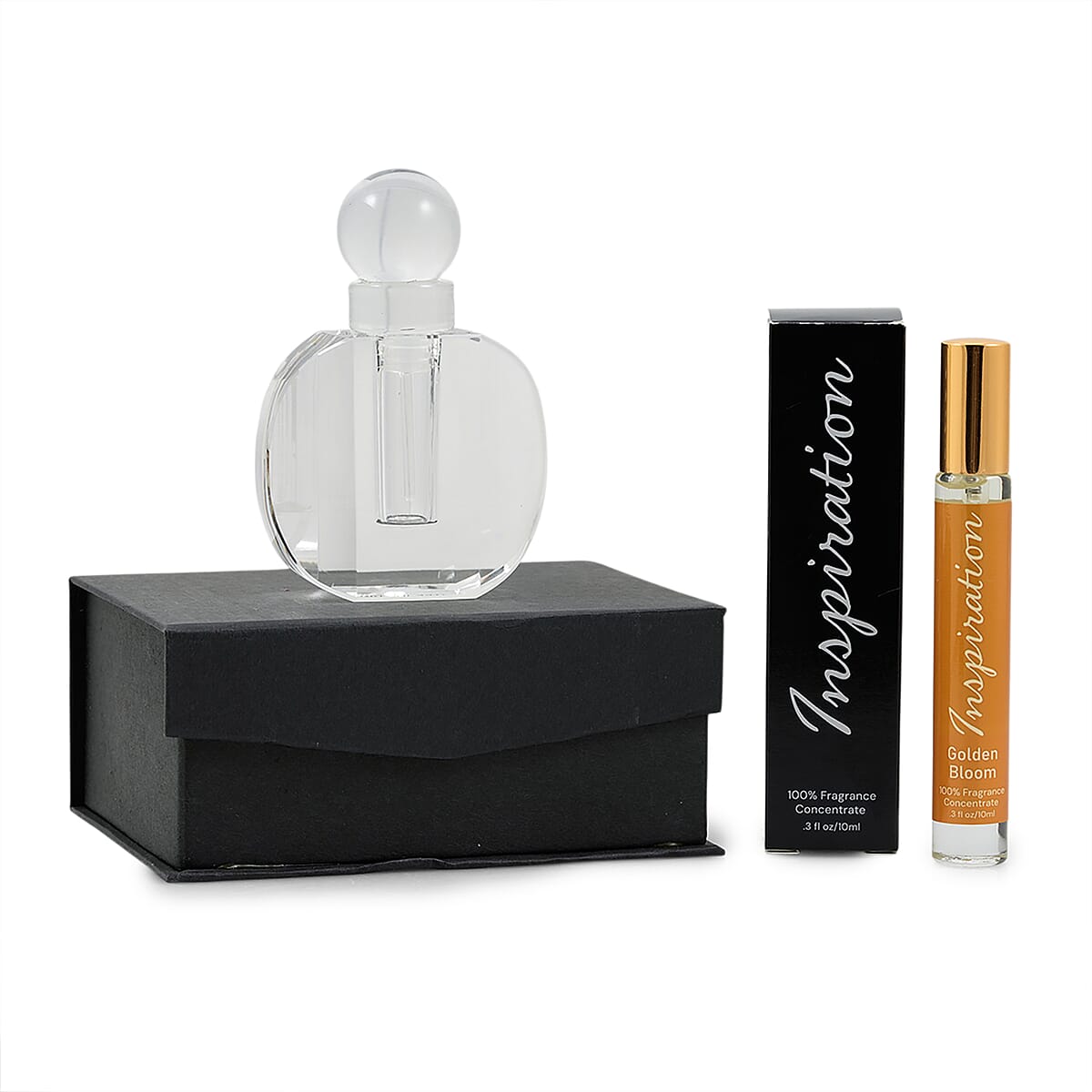 Limited Edition Clinical Results Crystal Decanter & The Lab Direct Inspiration Golden Bloom(inspired by J'Adore Dior) 2pc set (Ships in 5-7 Days) image number 0