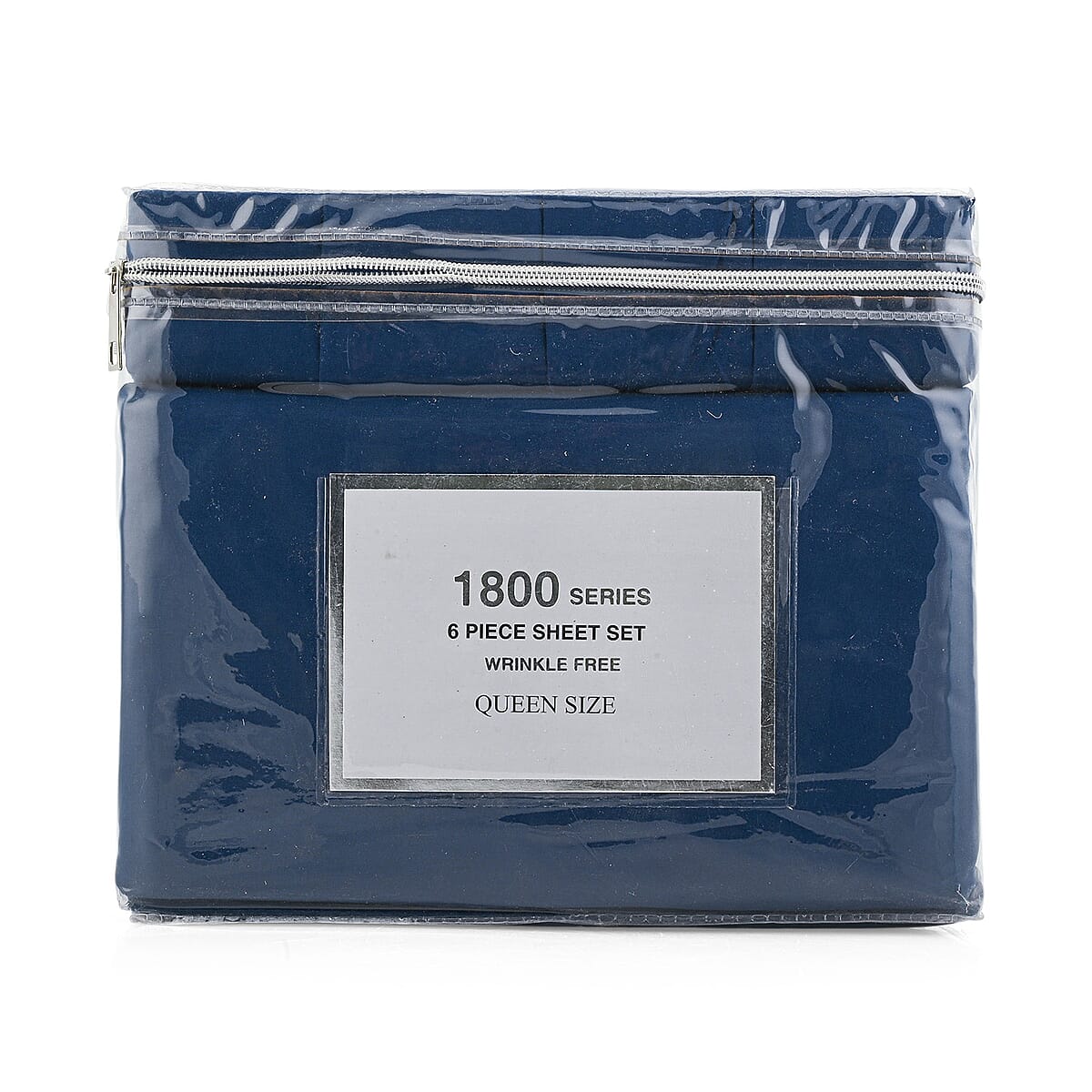Closeout American Thread Collection 6pc Navy Microfiber Sheet Set -Twin image number 2