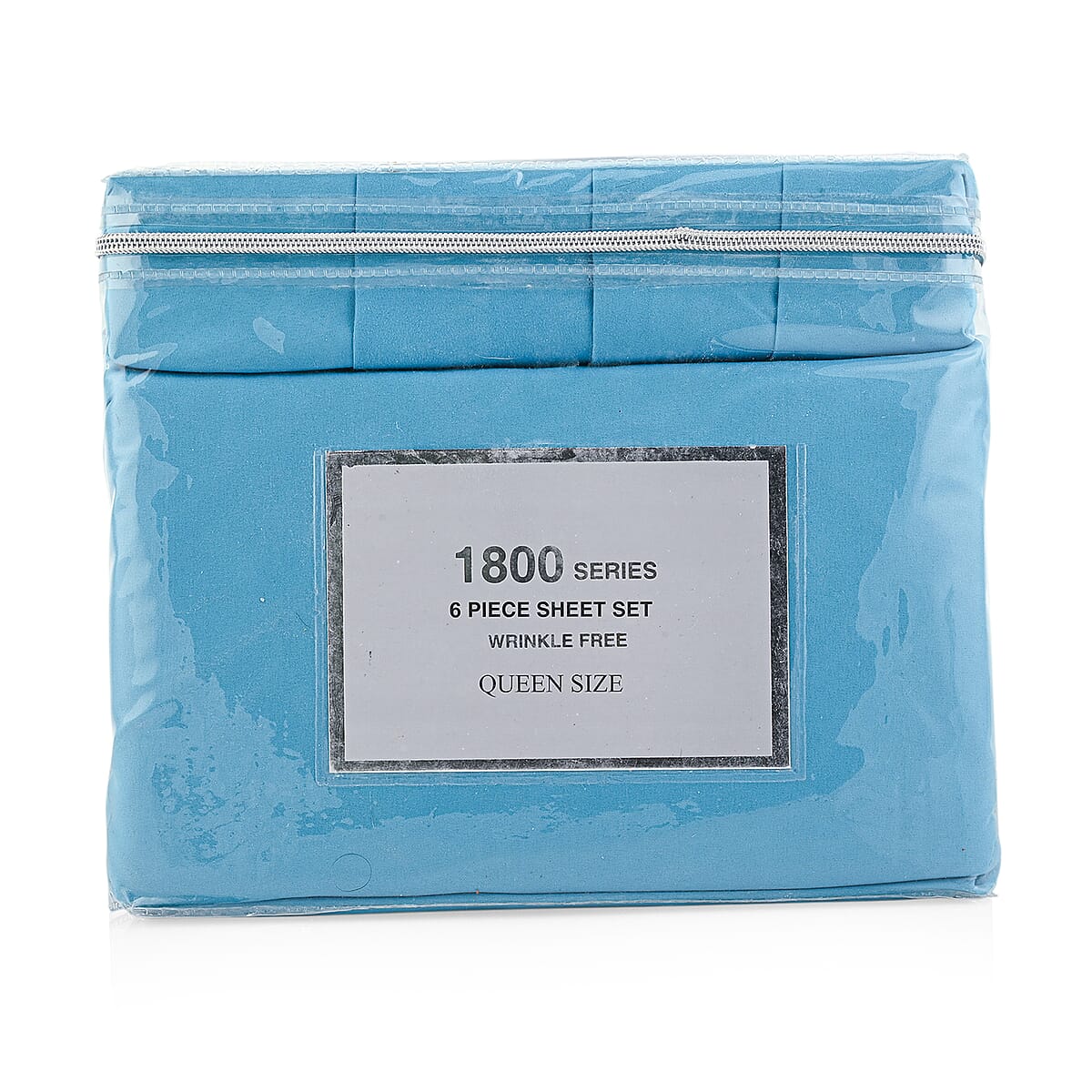 Closeout American Thread Collection 6pc Sky Blue Microfiber Sheet Set -Twin image number 2