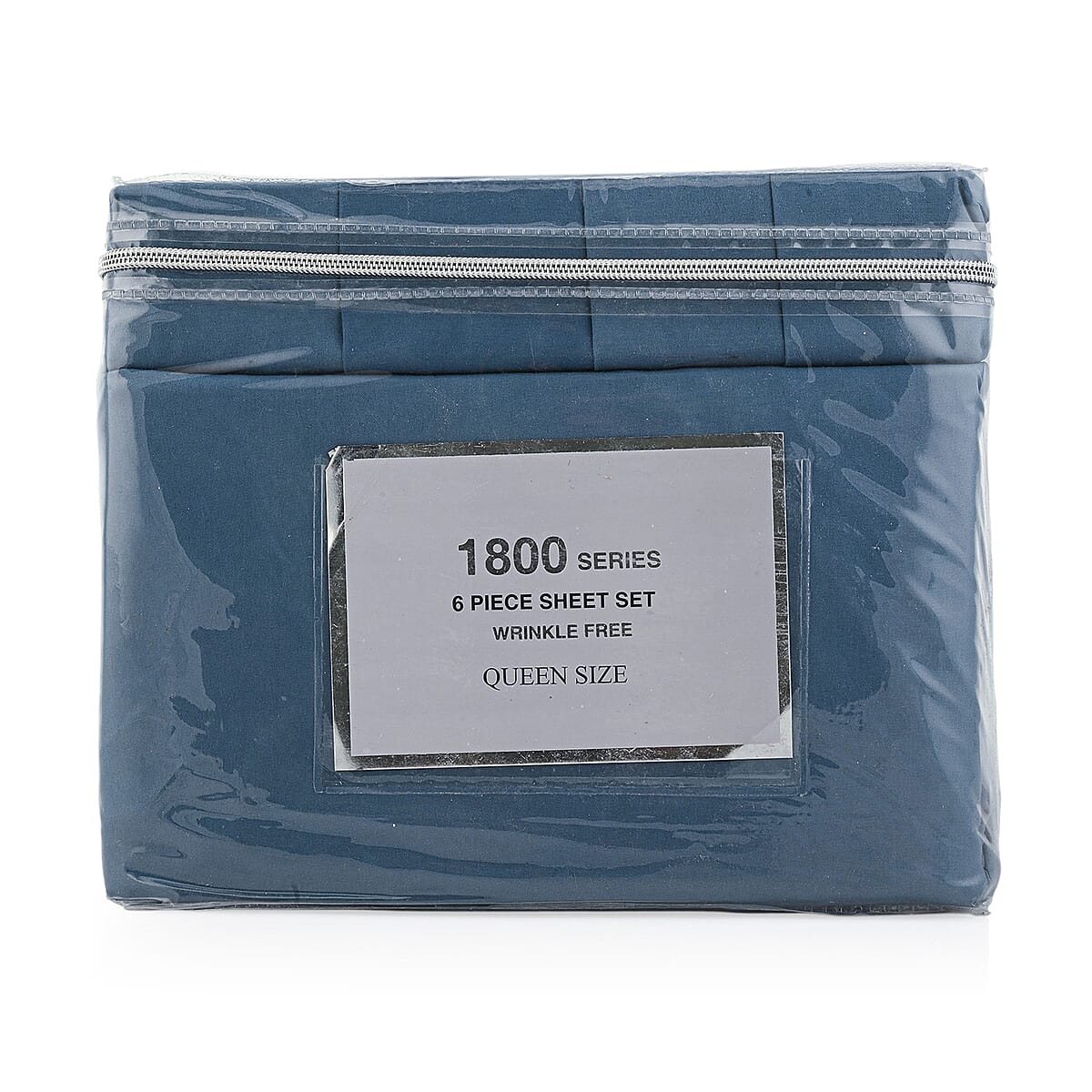 Closeout American Thread Collection 6pc Denim Microfiber Sheet Set -Queen image number 2