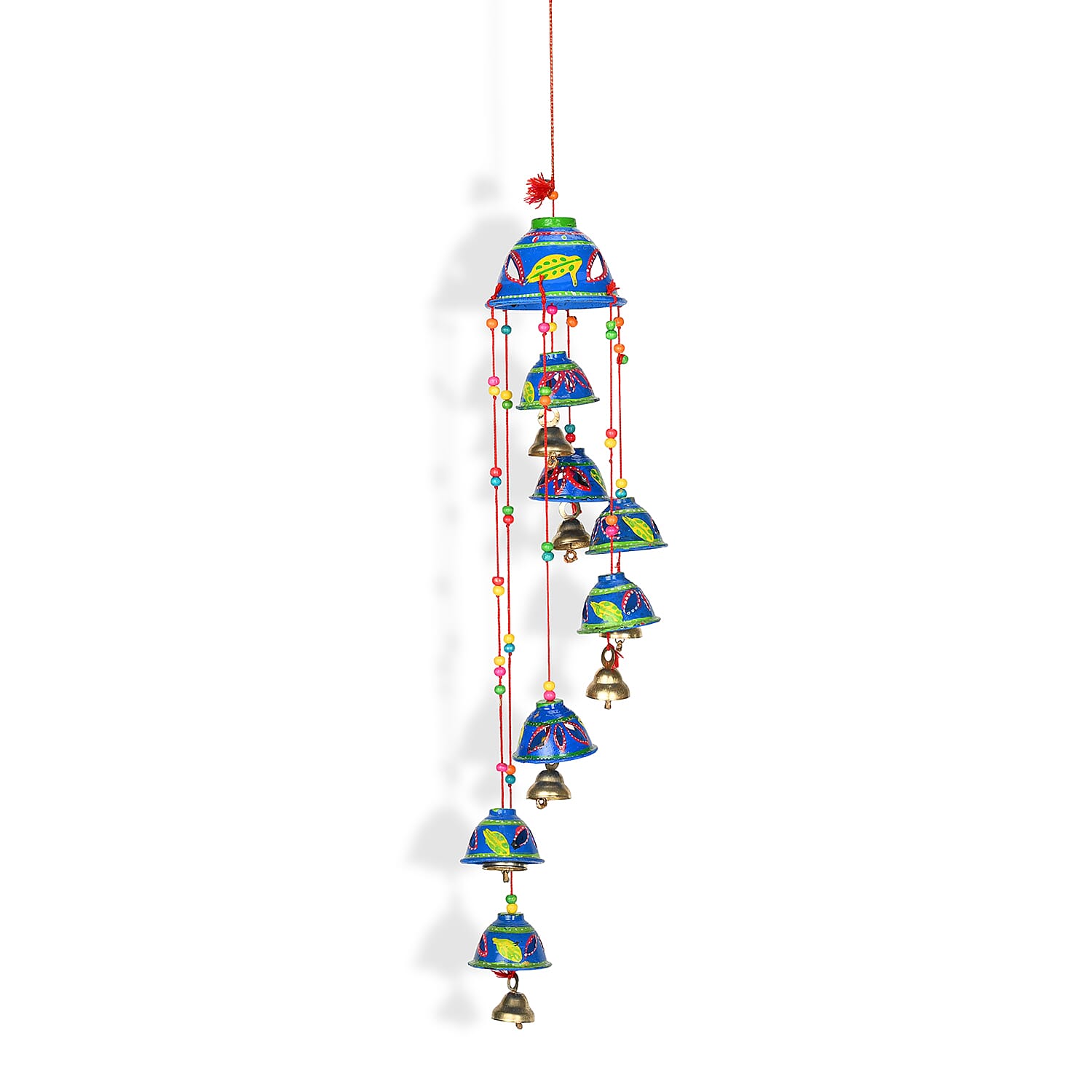 Livmore Set of 3 PVC Hand Painted Wind Chimes - Blue