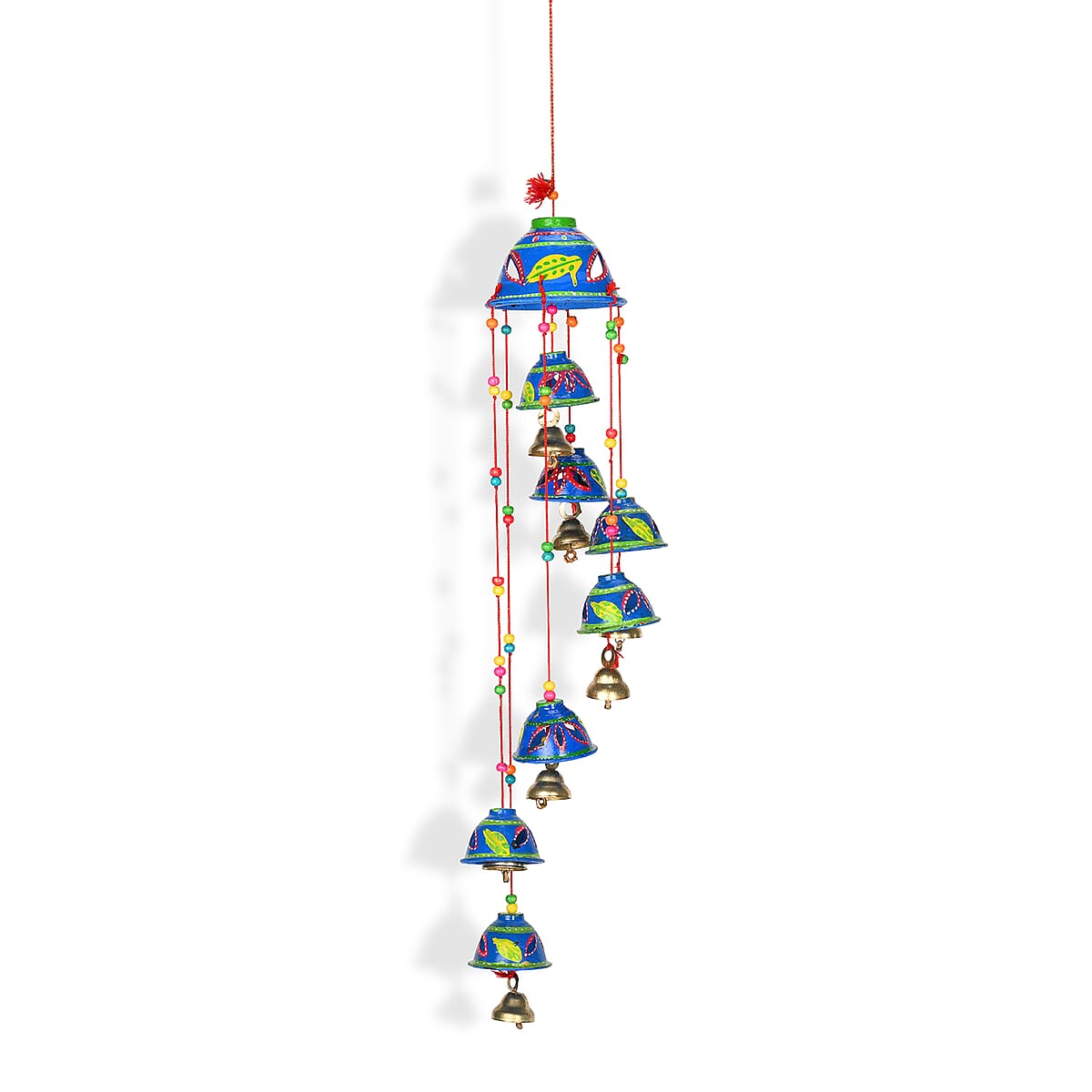 Livmore Set of 3 PVC Hand Painted Wind Chimes - Blue image number 2