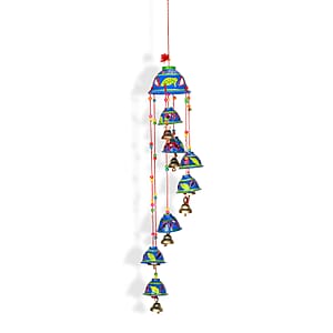 Livmore Set of 3 PVC Hand Painted Wind Chimes - Blue