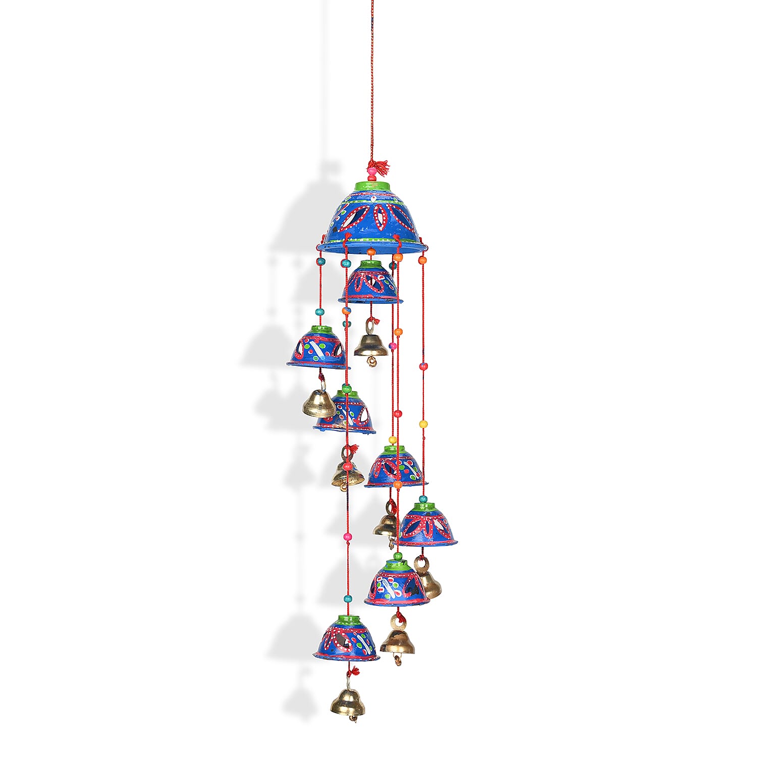 Livmore Set of 3 PVC Hand Painted Wind Chimes - Blue
