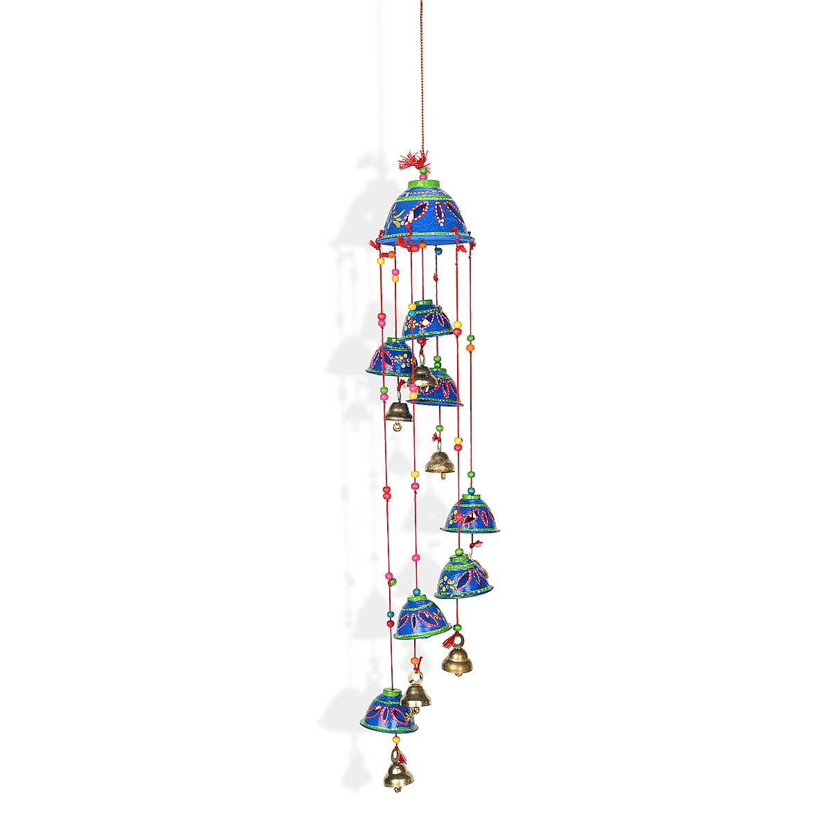 Livmore Set of 3 PVC Hand Painted Wind Chimes - Blue image number 4