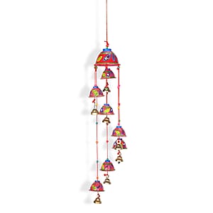Livmore Set of 3 PVC Hand Painted Wind Chimes - Red