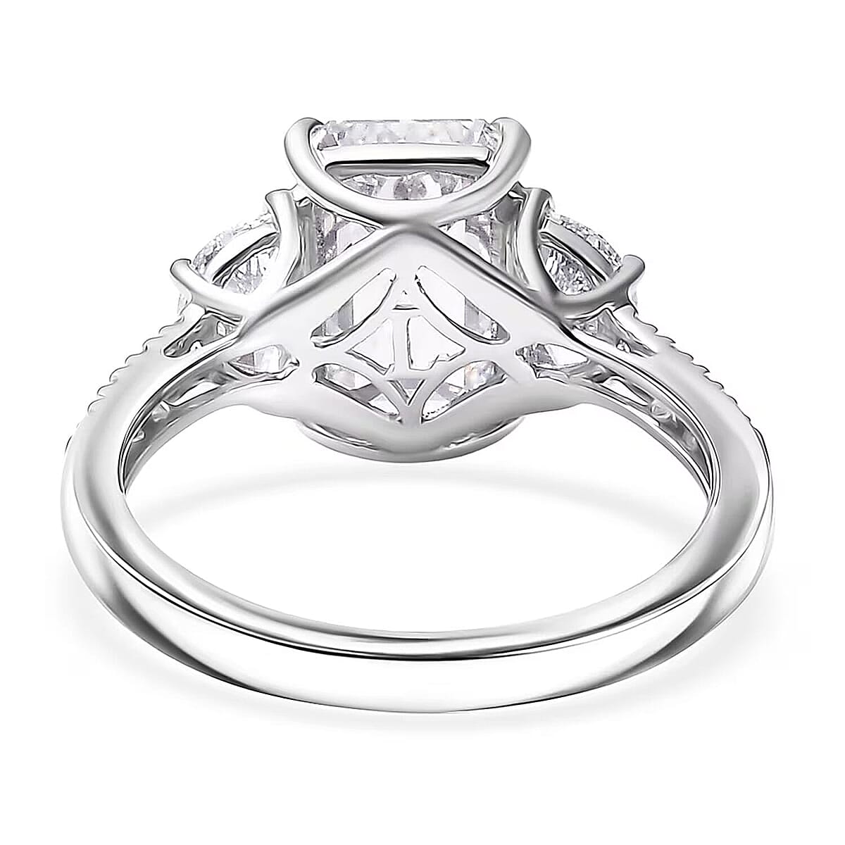 IGI Certified Luxuriant Lab Grown Diamond Ring in 950 Platinum 4.00 ctw (Size 12.0) image number 7