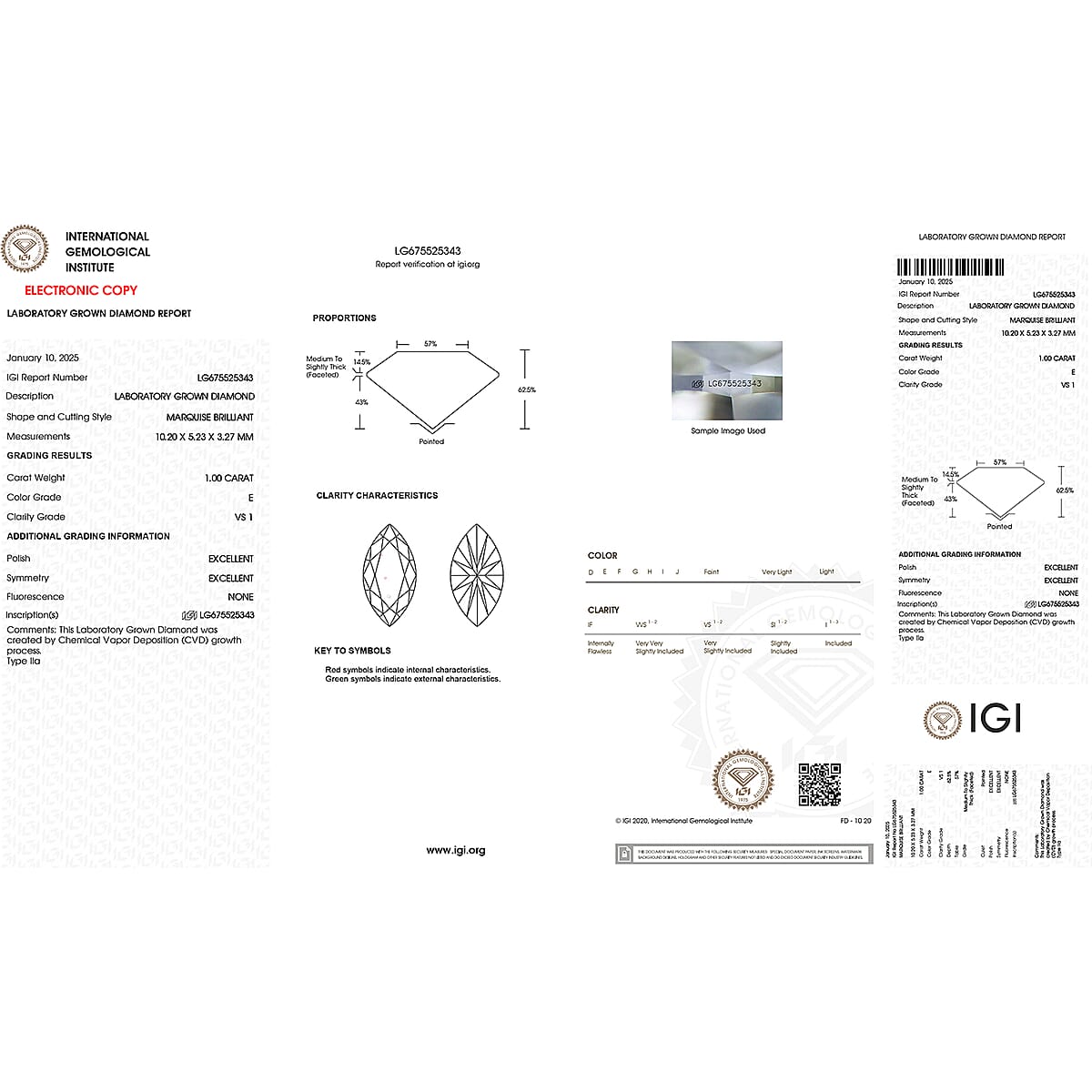 IGI Certified Luxuriant Lab Grown Diamond (Mrq) (G VS2) 10.00 ctw image number 6